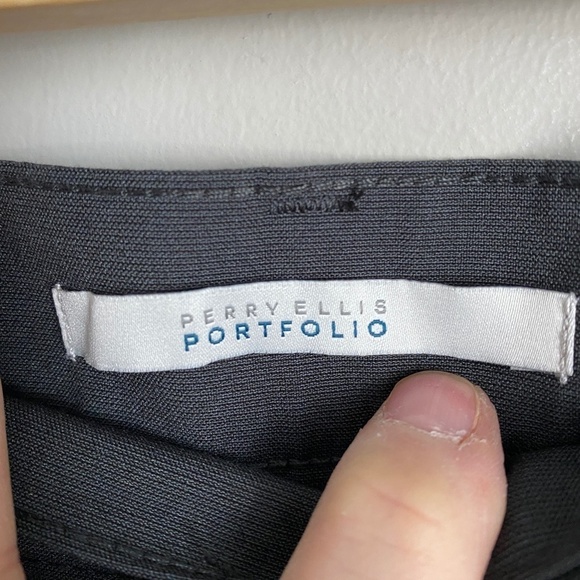 Perry Ellis Portfolio Men's Charcoal Gray Dress Pant Size 36 x 30‎ - Picture 2 of 11